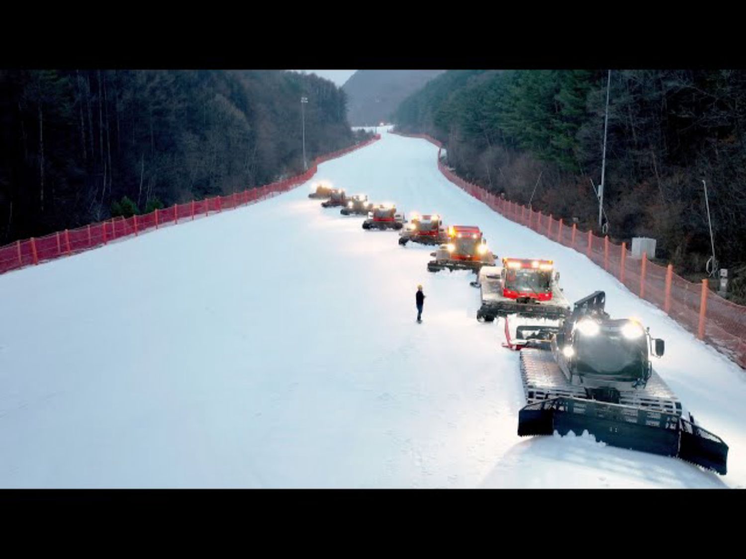 建造滑雪胜地的惊人过程韩国滑雪胜地哔哩哔哩bilibili