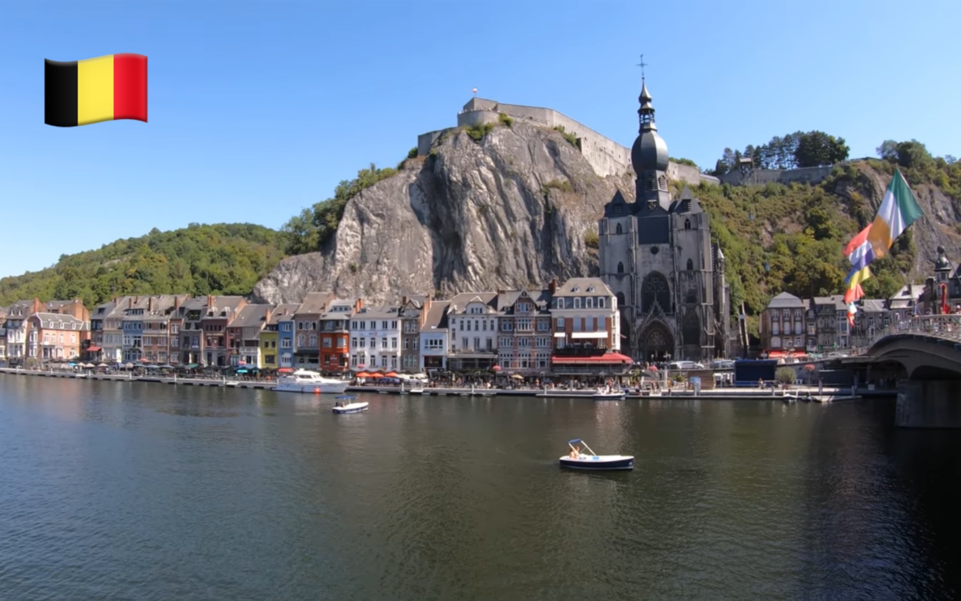 【超清】漫步游比利时迪南(dinant)|比利时最美的小镇|萨克斯的故乡