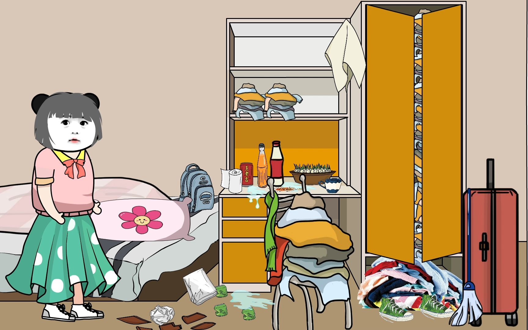 你们想象不出,你的室友会邋遢到什么程度?_哔哩哔哩_bilibili