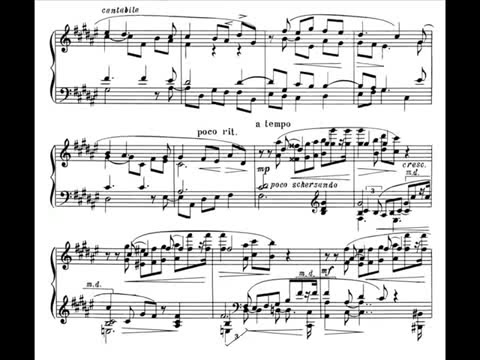 [图]斯克里亚宾 升f小调第三钢琴奏鸣曲 Piano Sonata No. 3 in F-sharp minor, Op. 23