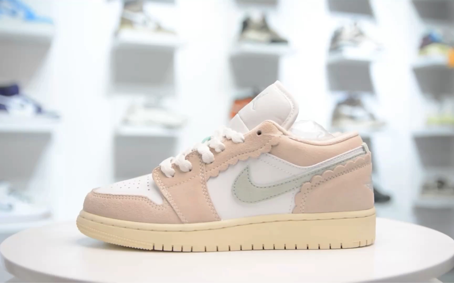 【权威实拍】air jordan 1 low 冰淇淋粉白
