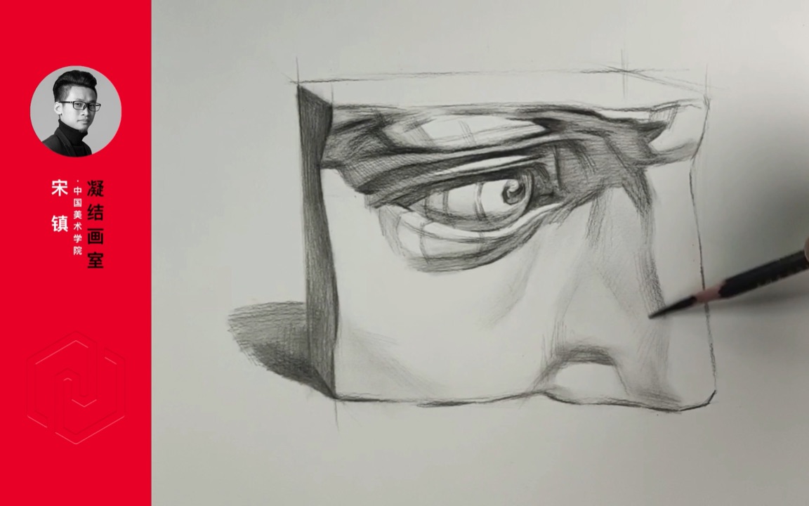 杭州凝结画室素描石膏眼睛结构