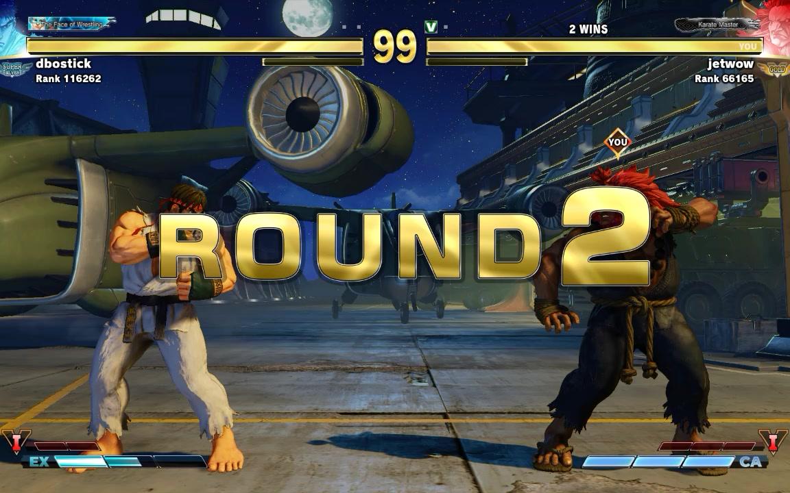 【街霸5街机版】豪鬼 vs 隆 激动人心的瞬狱杀k.o.