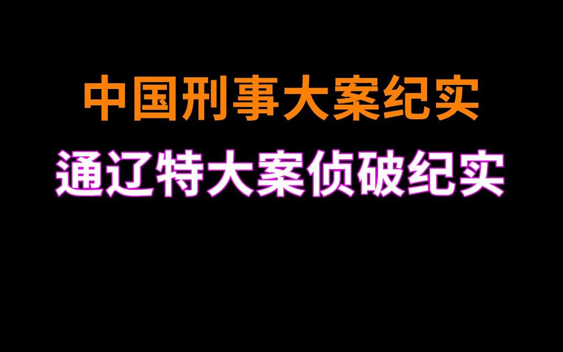 [图]通辽特大案侦破纪实 - 中国刑事大案纪实 - 刑事案件要案记录