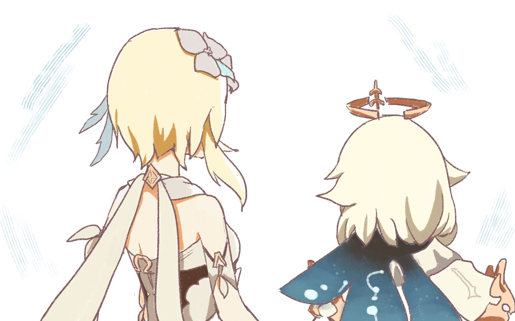 【原神手书|刀】alice|派蒙&旅行者