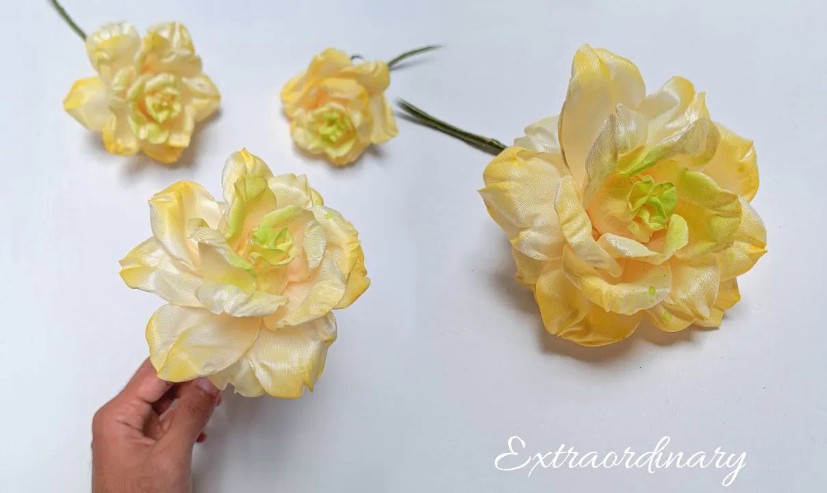 【cyzeco satin ribbon flowers】玫瑰花丝带花制作教程 diy, make