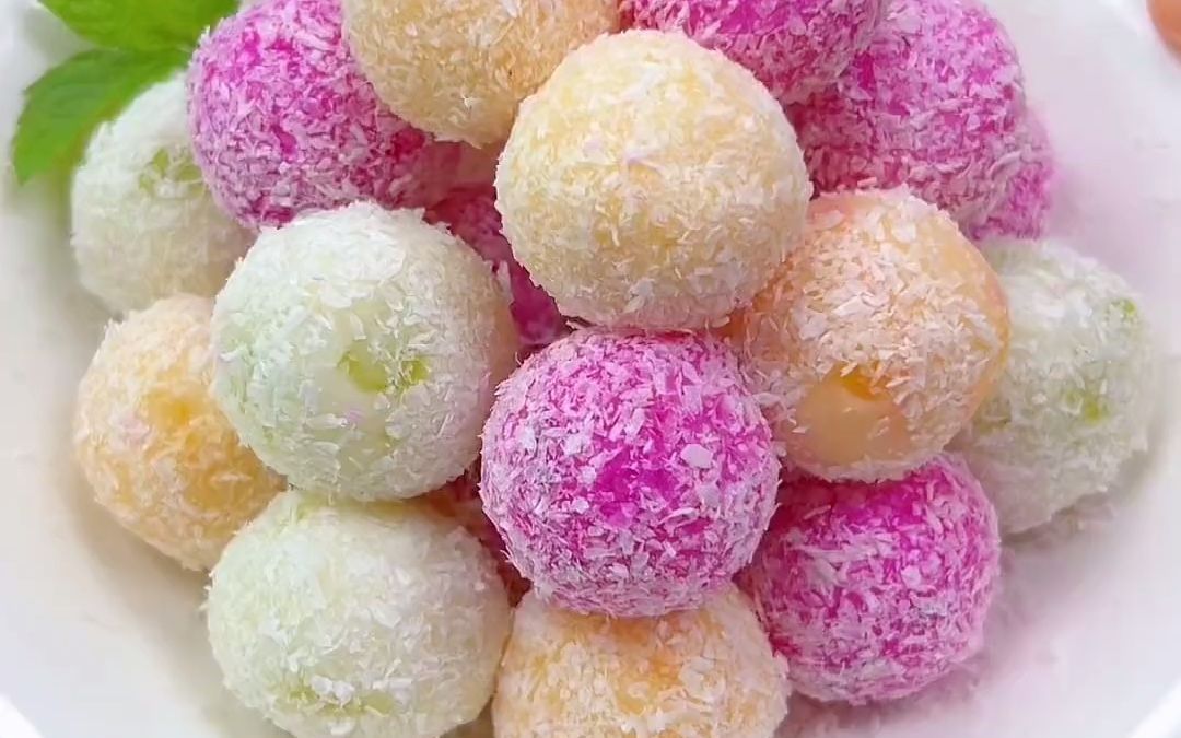 山药水果球,软糯香甜孩子一口一个喜欢吃#宝宝辅食 #儿童美食 #宝宝爱