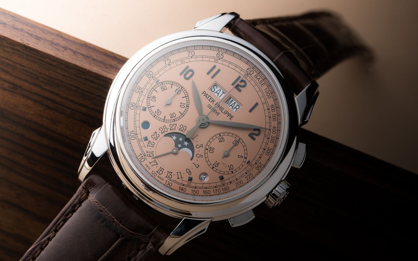 百达翡丽超级复杂功能时计系列5270p-001三文鱼