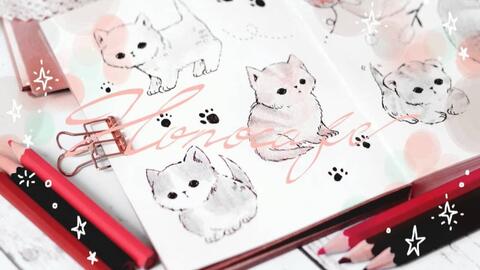 イラストの描き方 ボールペンで簡単かわいい子猫 動物 の絵 初心者向け ゆるい講座 How To Draw 哔哩哔哩