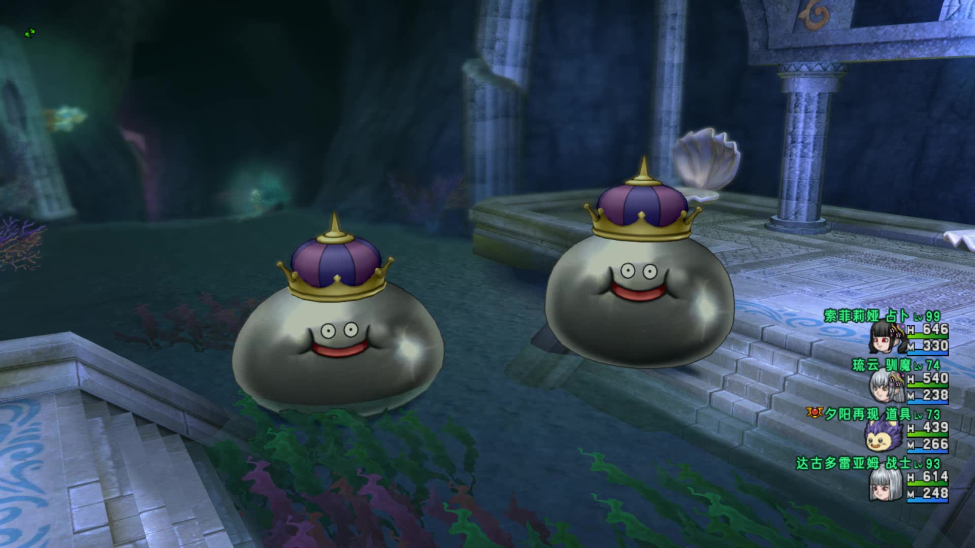 dqx勇者斗恶龙x金属史莱姆王关服留念