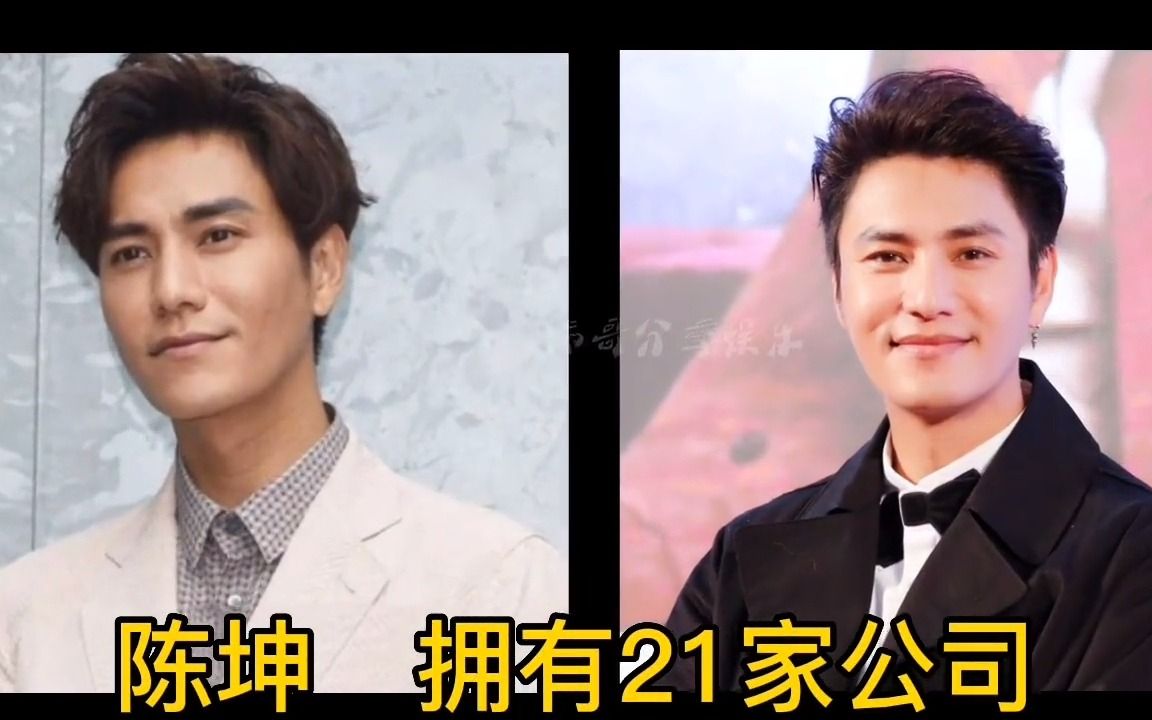 表面是演员,实际是资本家的11位男明星,黄晓明拥有48家公司.哔哩哔哩bilibili