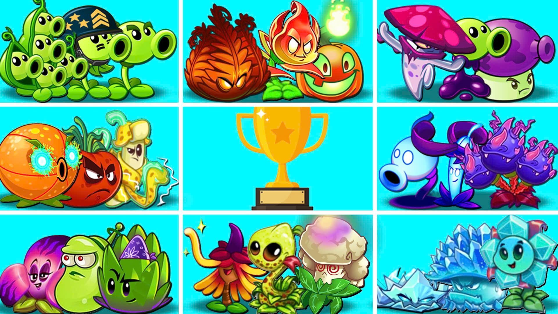 锦标赛 8 队植物 - 谁会赢? - 植物大战僵尸 2 队植物对战队植物