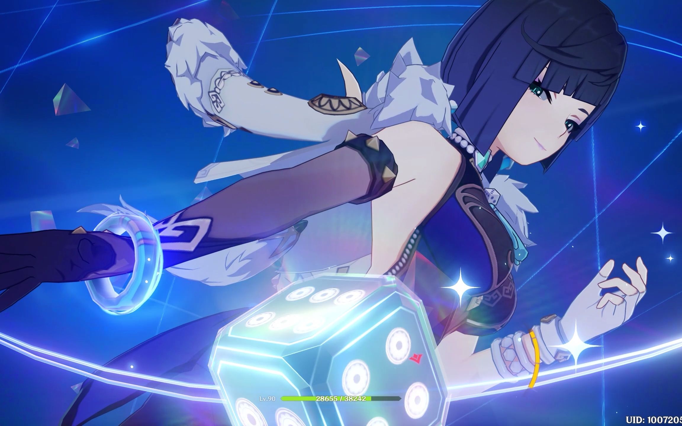 200倍慢放夜兰大招大姐姐眼神杀