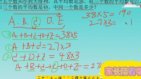 小学五年级数学应用题 数学考试平均91 5 98写成 全班多少人 哔哩哔哩