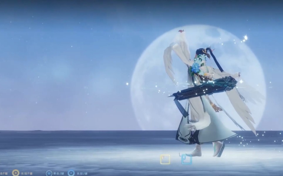 【剑网3】未烬琴爹在线花滑 自己补上了bgm版