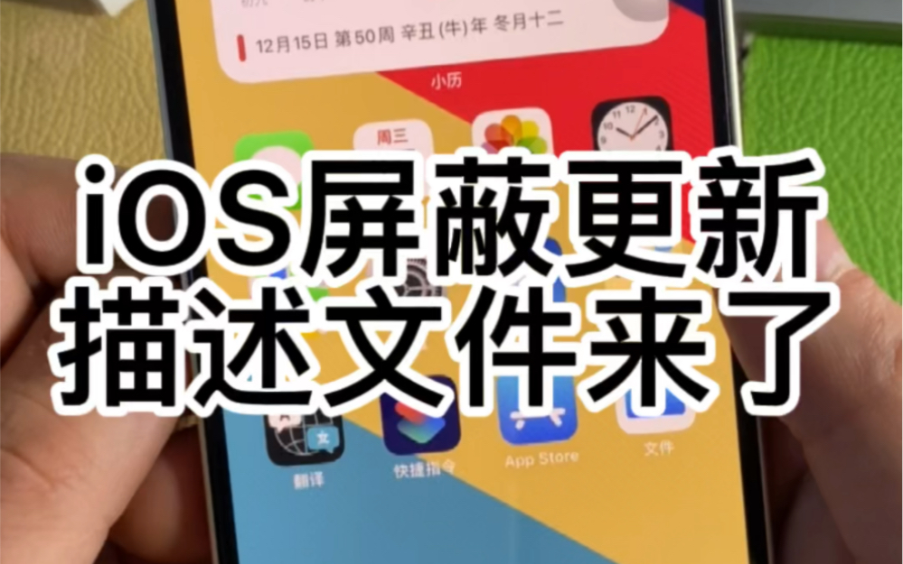 iOS屏蔽系统更新描述文件来了哔哩哔哩bilibili