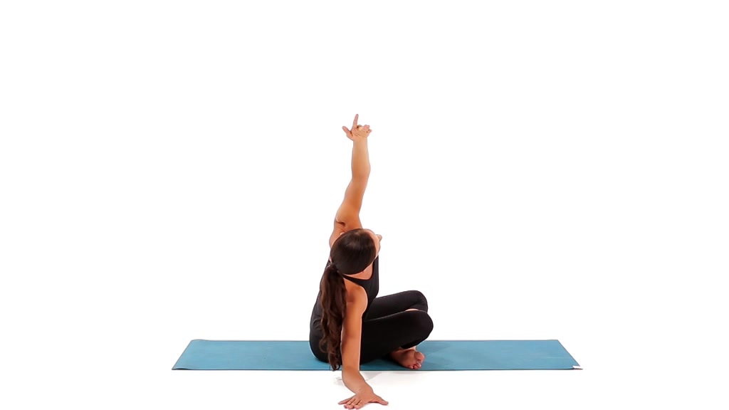 【瑜伽】简易坐姿侧边延伸