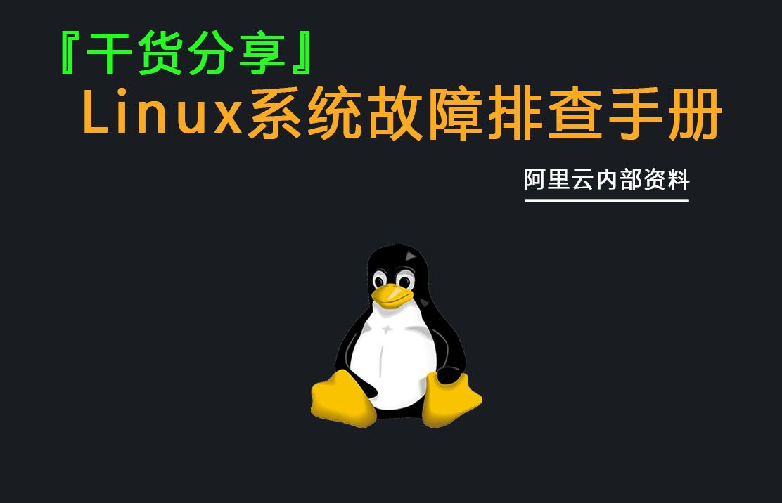 分享一份阿里云内部的Linux系统故障排查手册哔哩哔哩bilibili