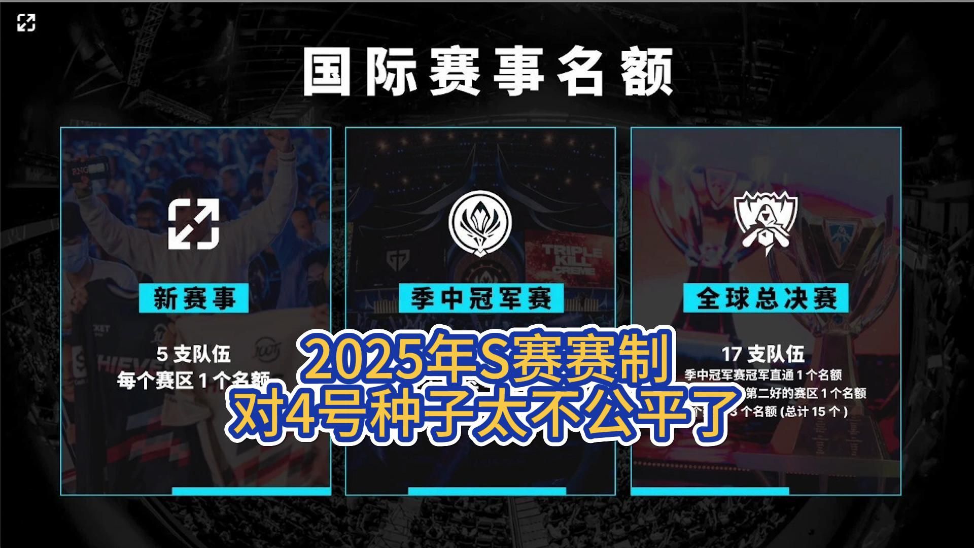 2025年S赛赛制对4号种子太不公平了!电子竞技热门视频