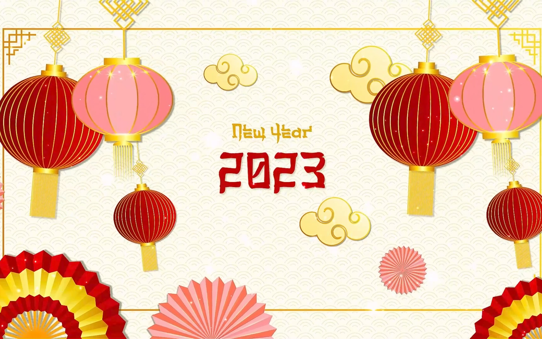 [图]AE模板-2023年中国风新年视频模板新年片头模板新年祝福片头视频春节祝福视频模板中国春节新年模板新年庆祝视频模板兔年新年片头