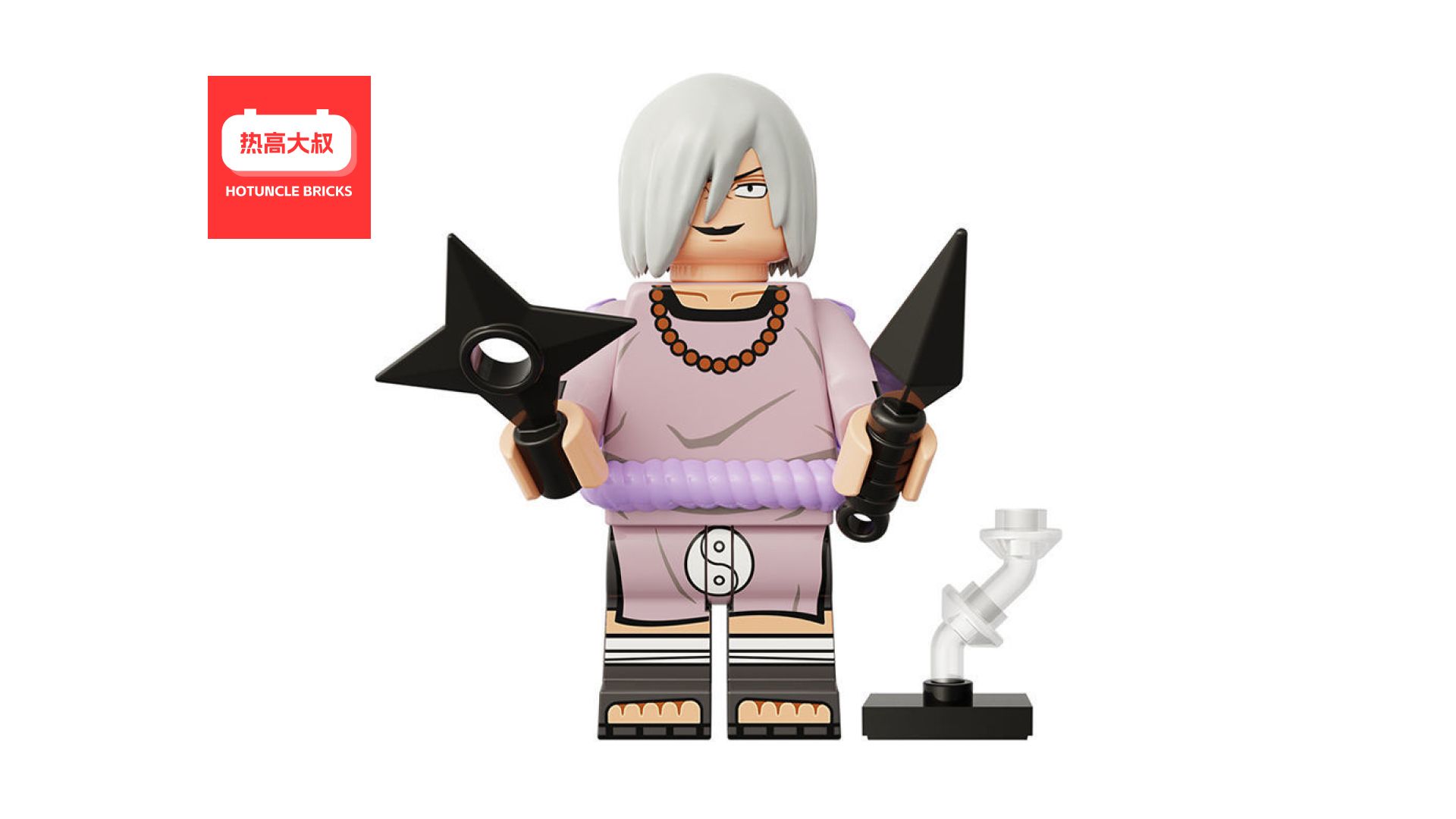 沉浸式拼搭:火影忍者左近右近积木人仔