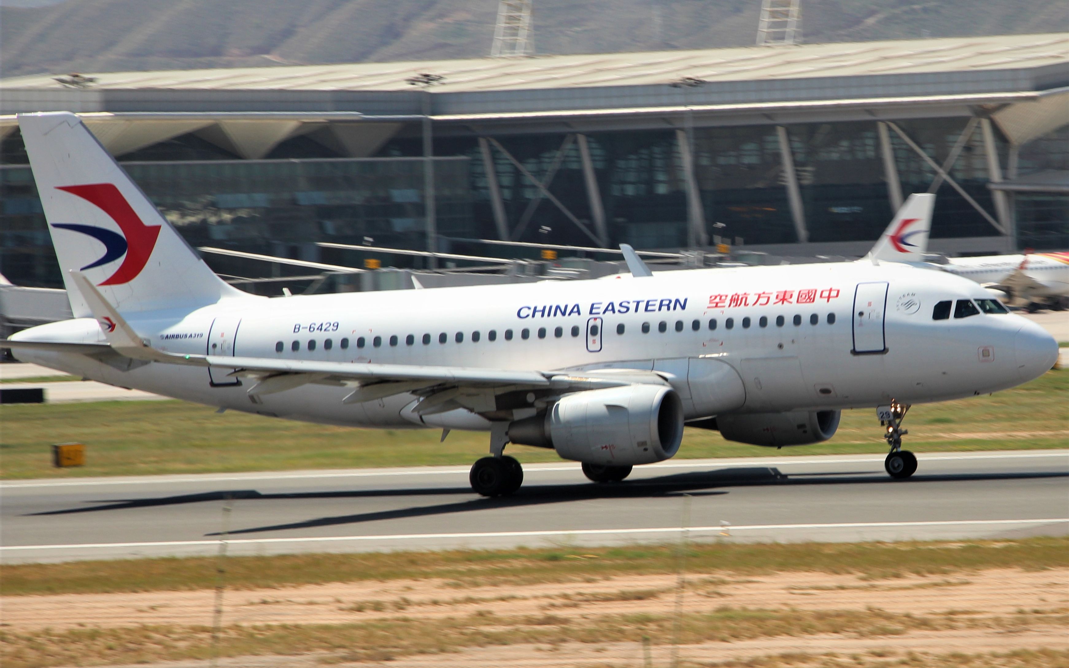 [xnn西宁拍机]中国东方航空a319-115 29#跑道降落(平平无奇,简简单单