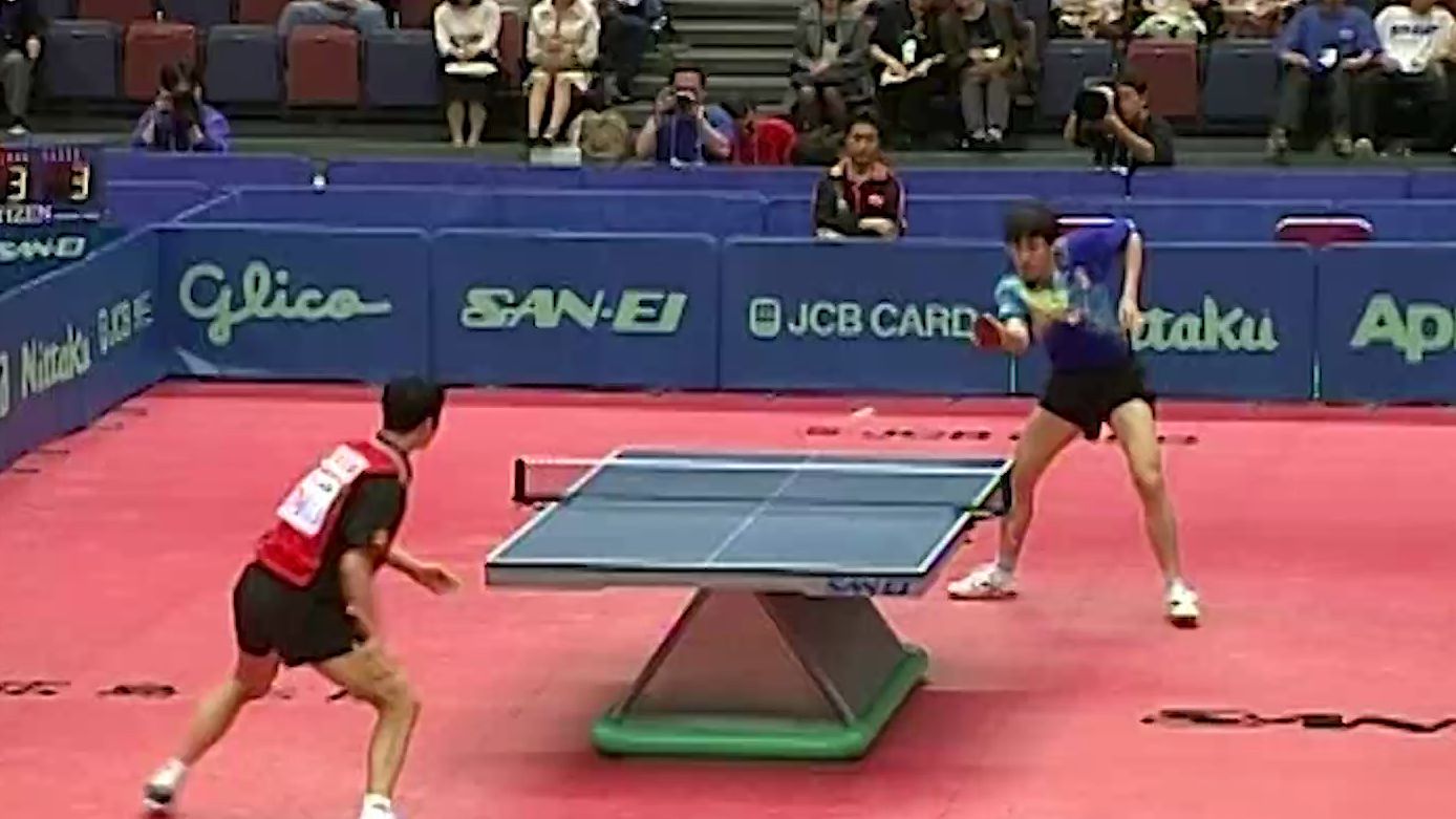 60帧纯享 推挡硬刚大力正手 2001世乒赛 蒋澎龙vs王励勤