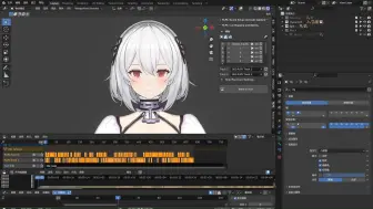 Descargar video: blender声音驱动口型插件，驱动形态键，骨骼，支持MMD模型，碧蓝航线天狼星3D展示