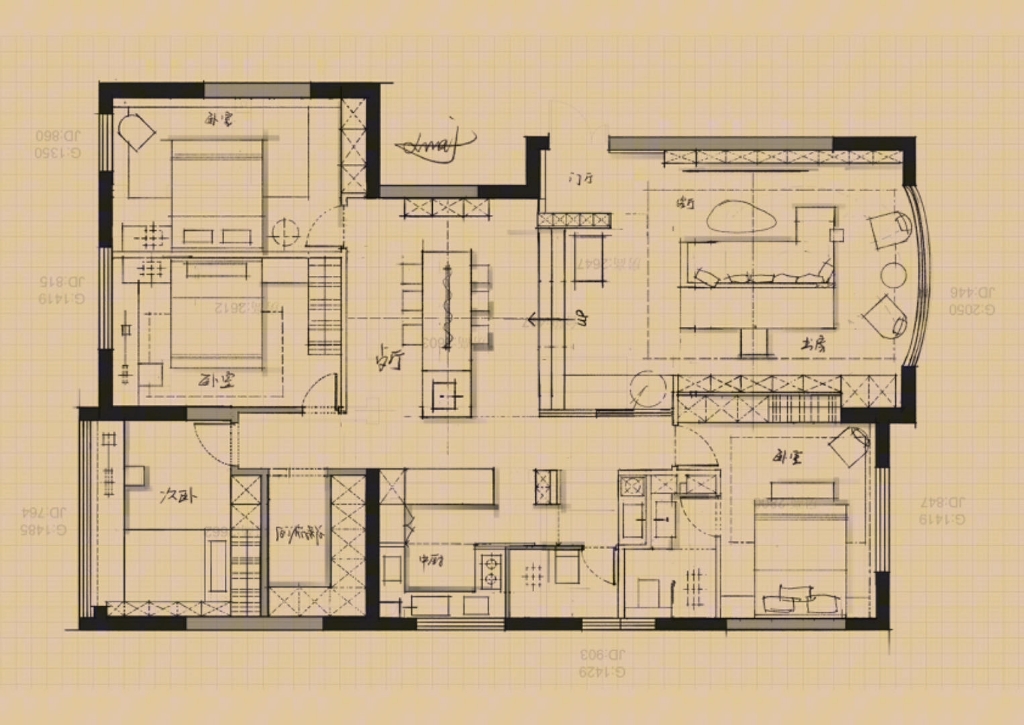 户型设计,空间,动线