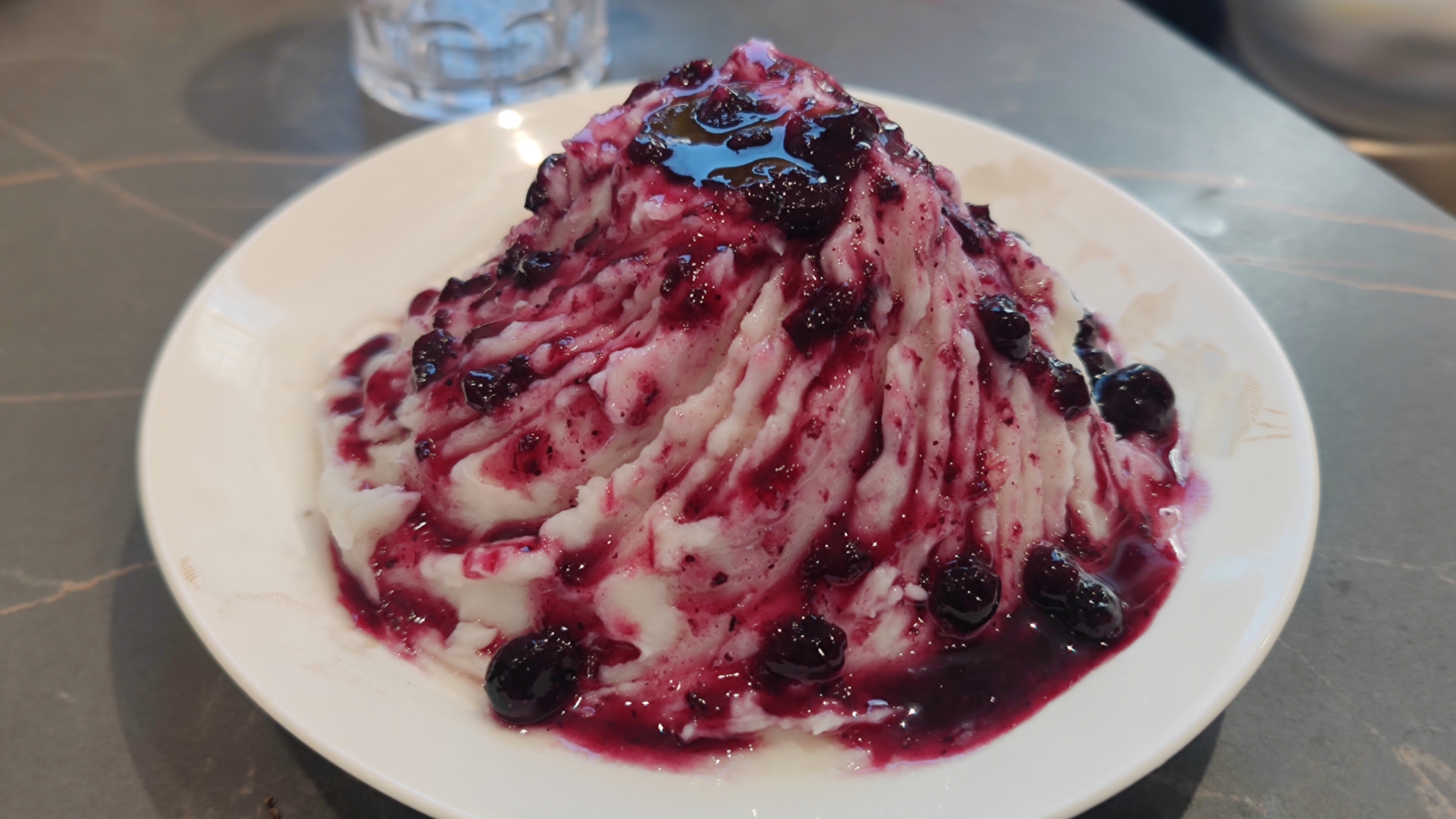 「山药蓝莓火山」初尝试