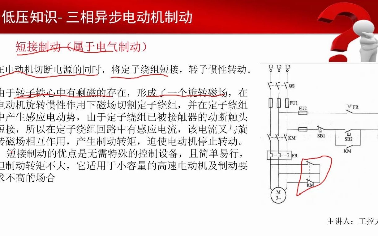 电机拖动(第十八讲)什么是电机的短接制动哔哩哔哩bilibili