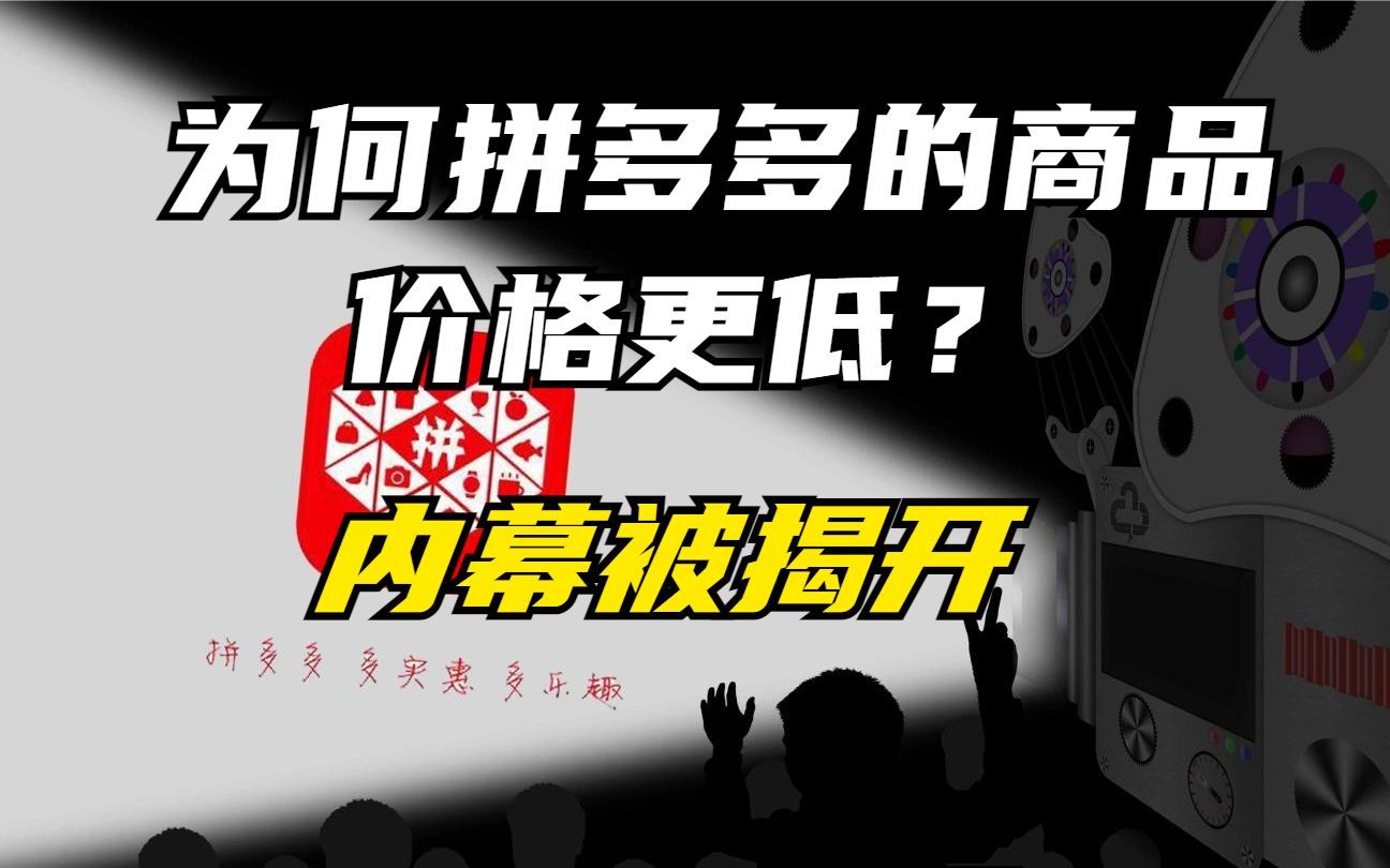 为何在拼多多买东西比较便宜?从业者说出了实情,你还会再买吗?哔哩哔哩bilibili