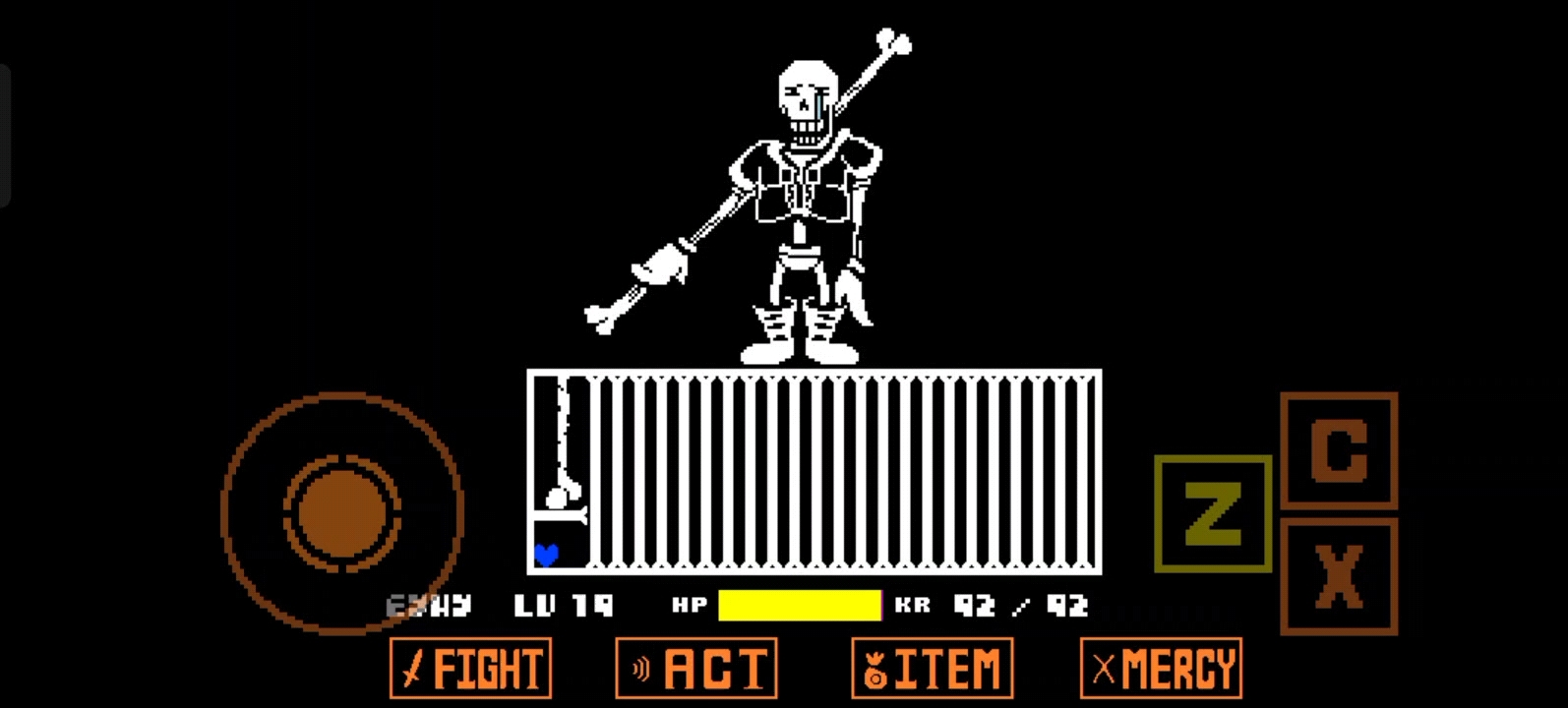 [全站第二?]手机版全然不信papyrus第一阶段无伤通关