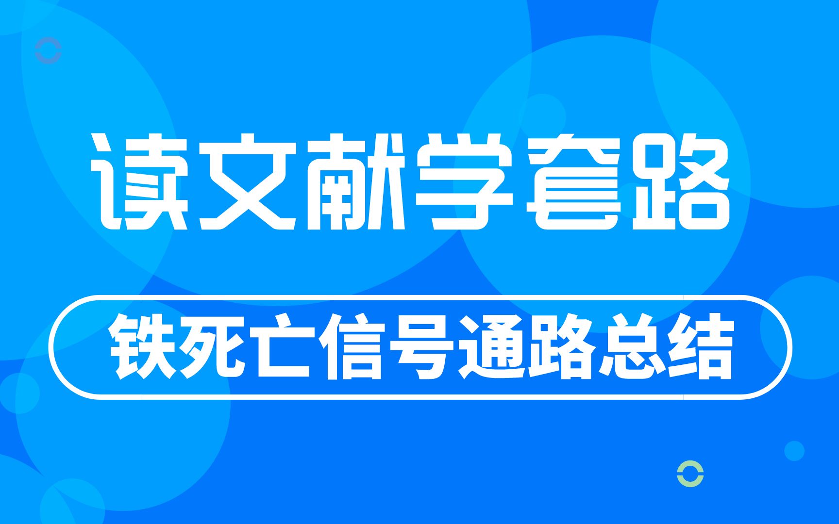 医学生文献阅读方法,铁死亡代谢机制,实验方法,通路机制哔哩哔哩bilibili