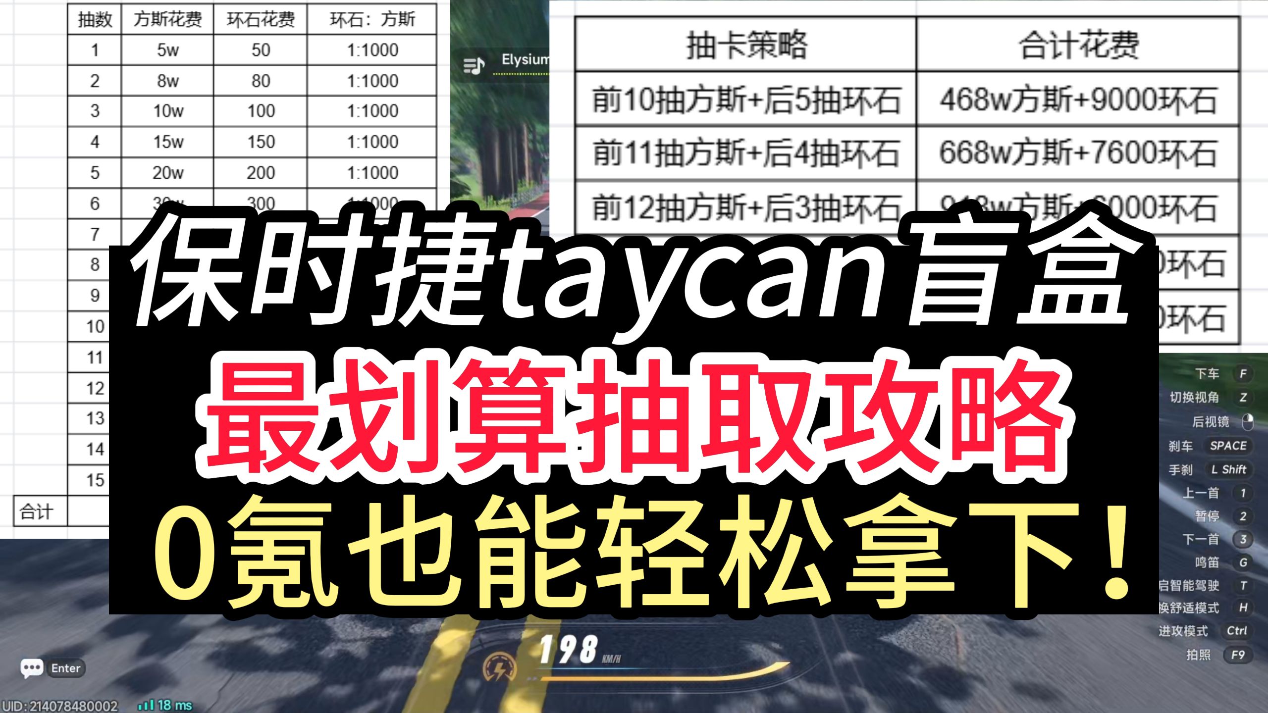 【异环】最新保时捷taycan盲盒最划算抽取攻略！零氪也能轻松拿下！