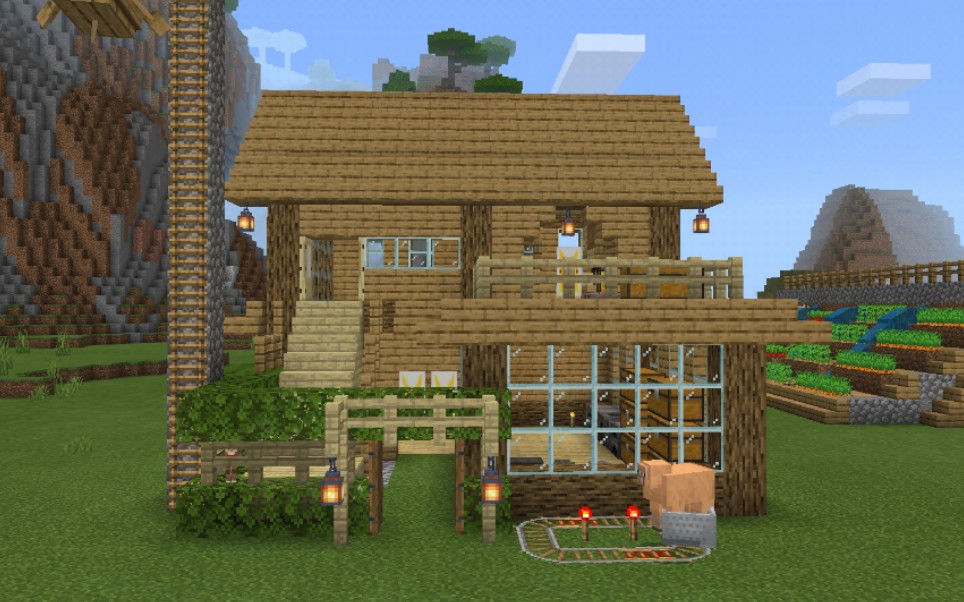 【minecraft/建筑】超简单的小型别墅