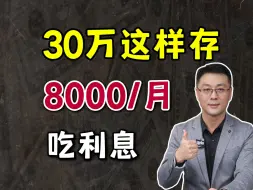 下载视频: 手里有30万闲钱，8000/月吃利息，躺平不上班！根本花不完