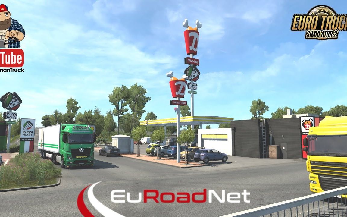 【YouTube】欧卡2mod欧洲道路网v1.3|[ETS2 v1.44] EuRoadNet MAP v1.3 *new great Update  Bi欧洲卡车模拟2