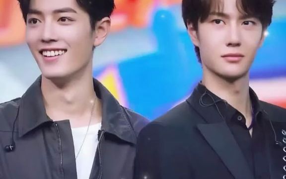 肖战 #王一博 最喜欢看两个人的开心笑容