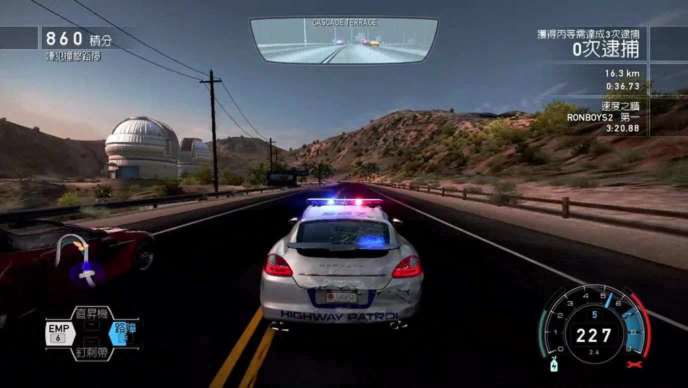 极品飞车14警车追辑porschepatrol生涯攻略中