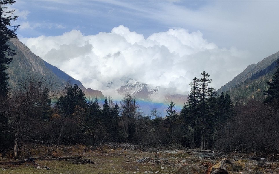 川西热门景点毕棚沟旁的冷门好去处——凉台沟,一路行至雪山脚下.哔哩哔哩bilibili