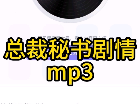 总裁秘书剧情.mp3(卡泡)哔哩哔哩bilibili