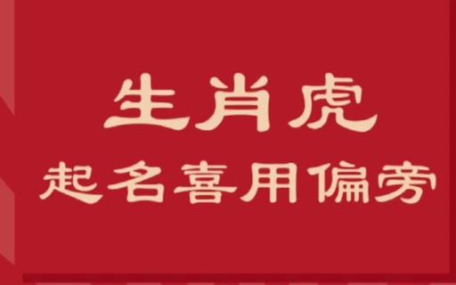 2022生肖虎宝宝起名宜用字根偏旁推荐哔哩哔哩bilibili