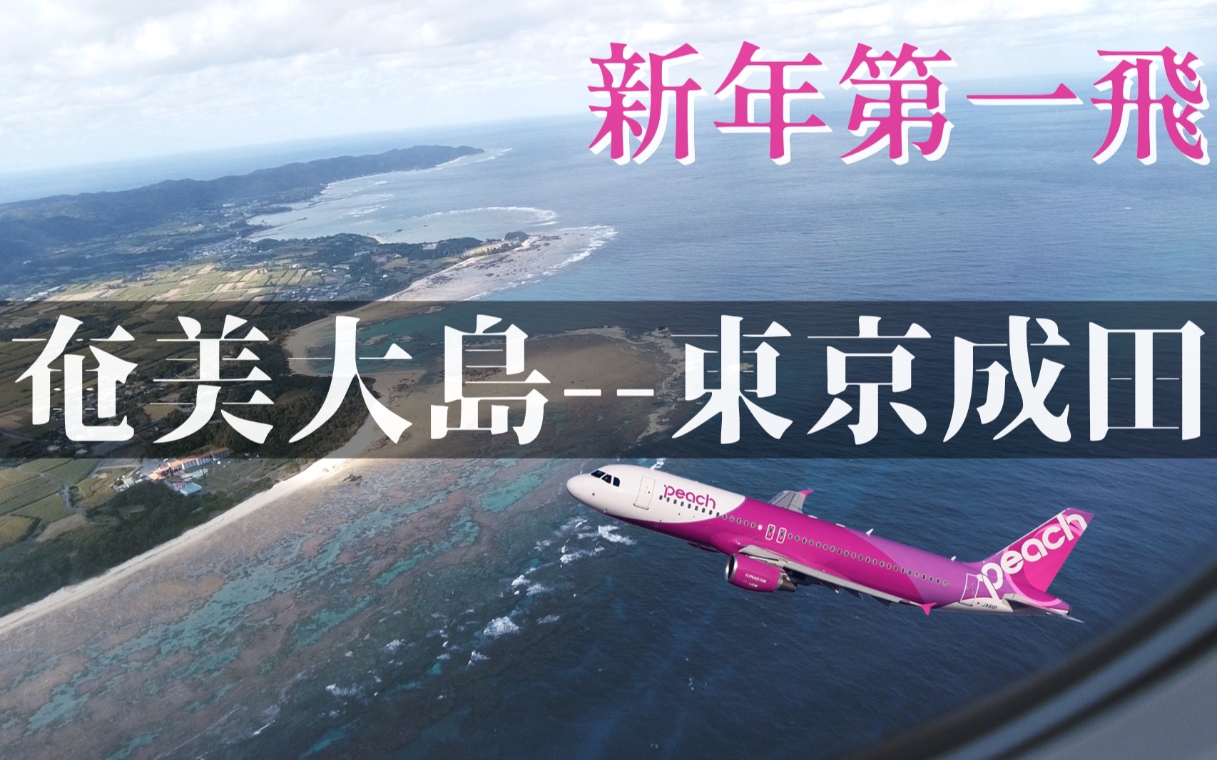 奄美群岛地区枢纽机场!2022年1月1日搭乘Peach(乐桃航空)由奄美大岛飞往东京成田!哔哩哔哩bilibili