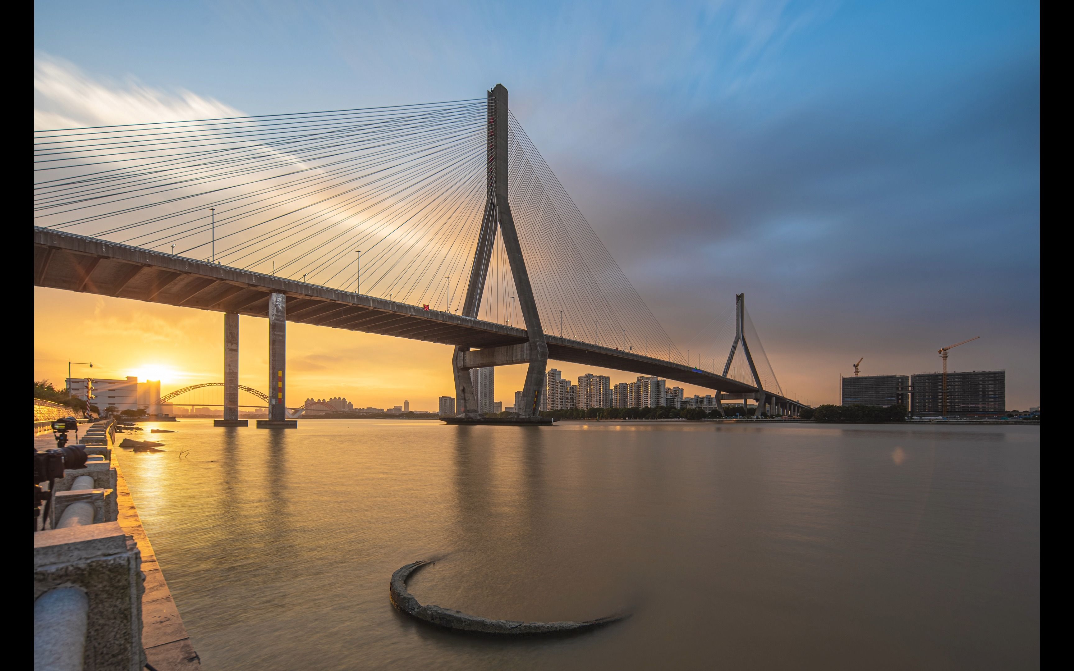 日常广州番禺大桥延时摄影