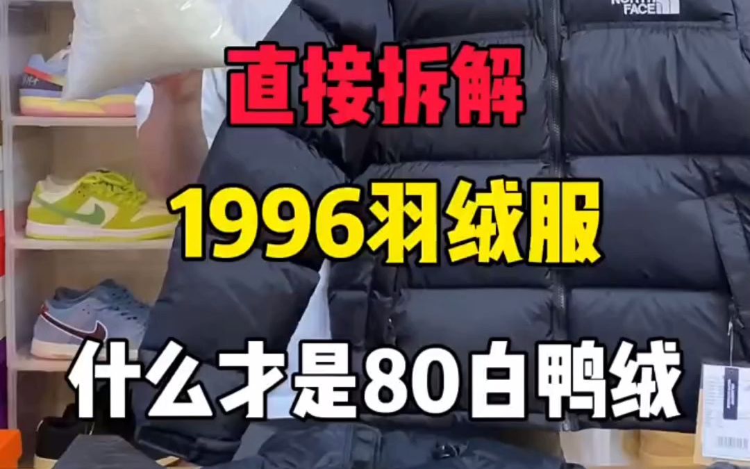 这才是真正的北面1996白鸭绒,老铁别踩坑啦!哔哩哔哩bilibili