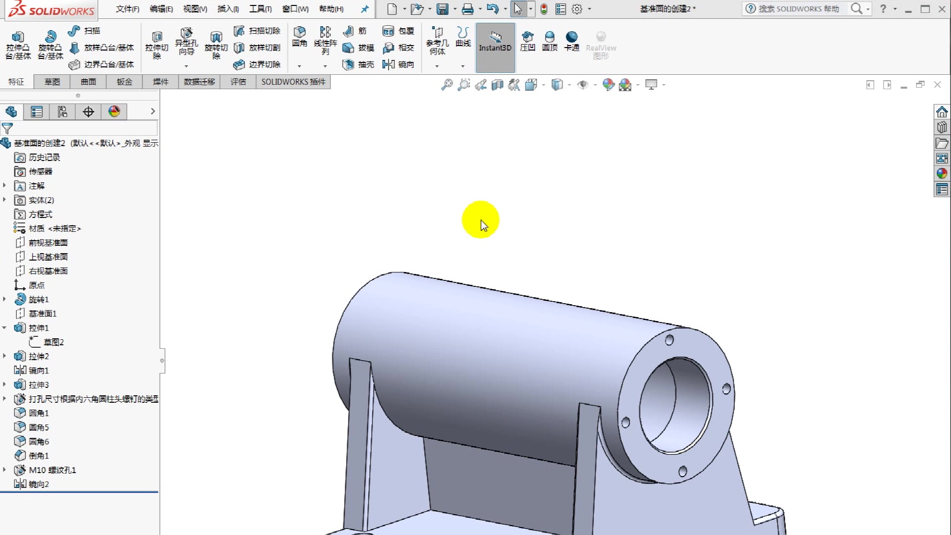 零基础学SolidWorks软件:零件绘制精讲第一讲!非标自动化设计软件班基础教程精选!哔哩哔哩bilibili