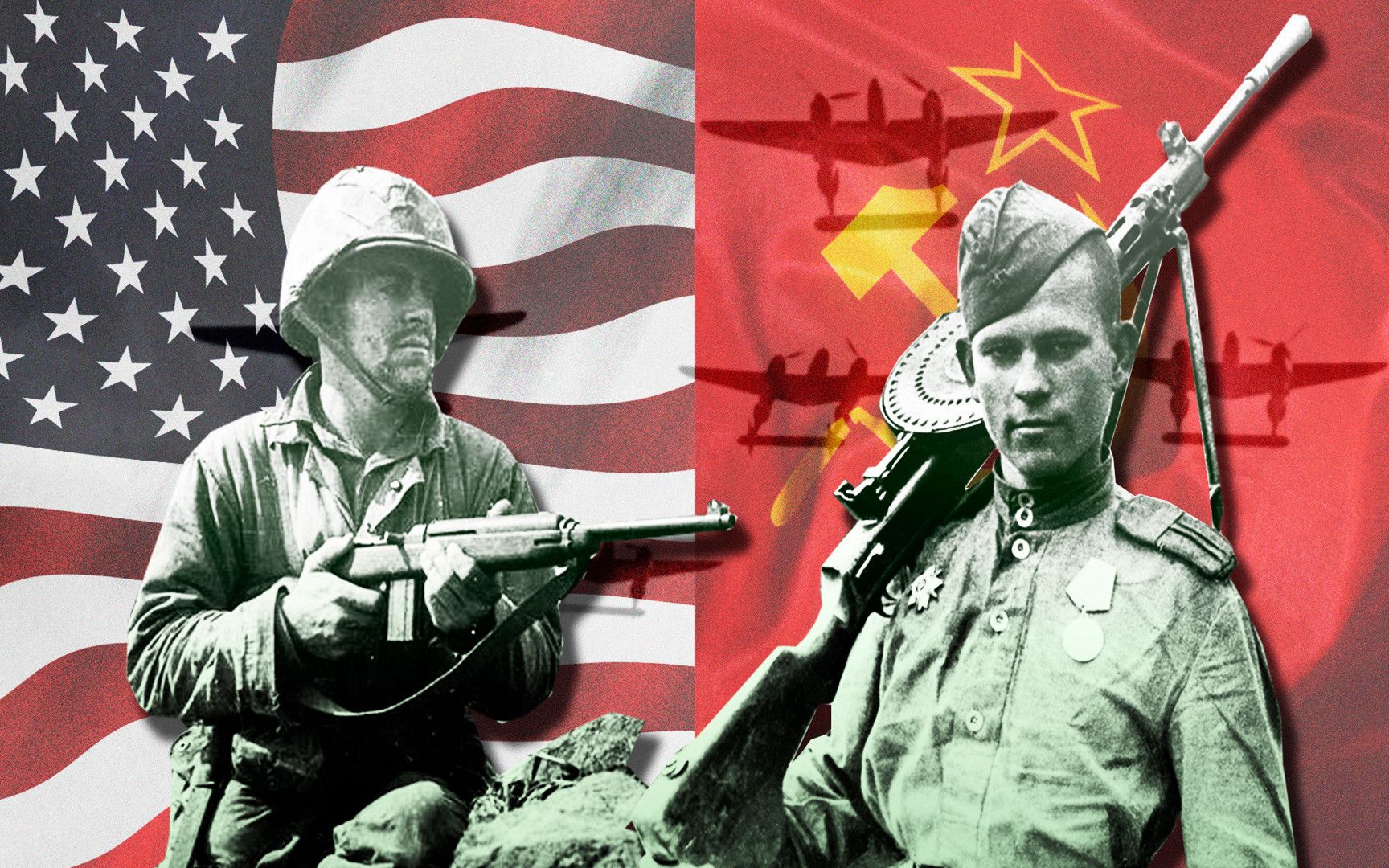 二战美国vs二战苏联军事实力对比,二战单挑孰强孰弱?