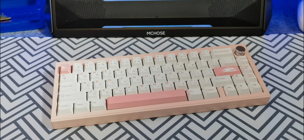 赤度v65粉色真的奶乎乎～猛男落泪～搭配keybylab 夏日祭键帽|zuoce