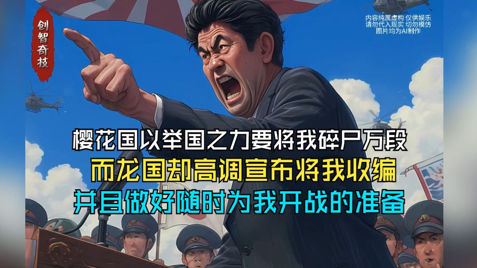 [图]樱花国以举国之力要将我碎尸万段，而龙国却高调宣布将我收编，并且做好随时为我开战的准备